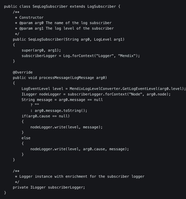 Semantic/Structured logging in Mendix